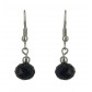 Earrings - Faceted bead charm.