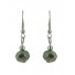 Earrings - Faceted bead charm.