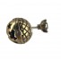 Earrings - Sphere with star motif and rhinestone.