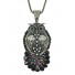 Long Necklace - Owl with rhinestones.