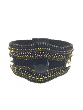 Bracelet - Lignes deiverses avec strass.