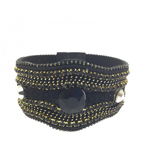 Bracelet - Lignes deiverses avec strass.