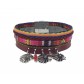 Bracelet - Thin multi rows with indian heads charms.