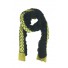 Echarpe - Avec pois et bord crochet style dentelle.