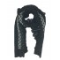 Scarf - Dotted pattern with lace style knitted edge.