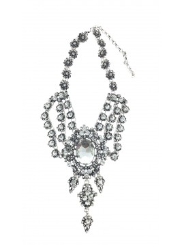 Necklace - Baroque style with rhinestones decoration.