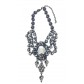 Necklace - Baroque style with rhinestones decoration.