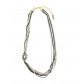 Necklace - Colored multi chains with knot decoration.