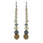 Earrings - Various faceted beads drops.