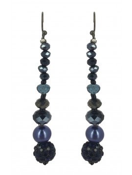 Earrings - Various faceted beads drops.