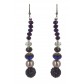 Earrings - Various faceted beads drops.