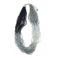 Necklace - Multirows tubular beads.