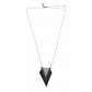 Necklace - Shaded triangles charm.