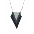 Necklace - Shaded triangles charm.