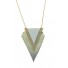 Necklace - Shaded triangles charm.