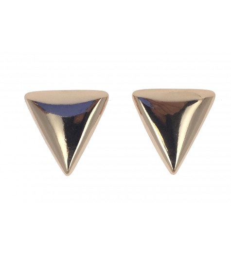 Earrings - Metallic triangle.