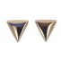 Earrings - Metallic triangle.