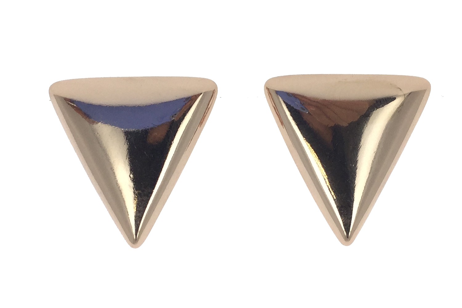 Boucles d'oreilles - Triangle métallique.