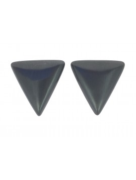 Earrings - Metallic triangle.