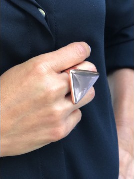 Ring - Metallic triangle.