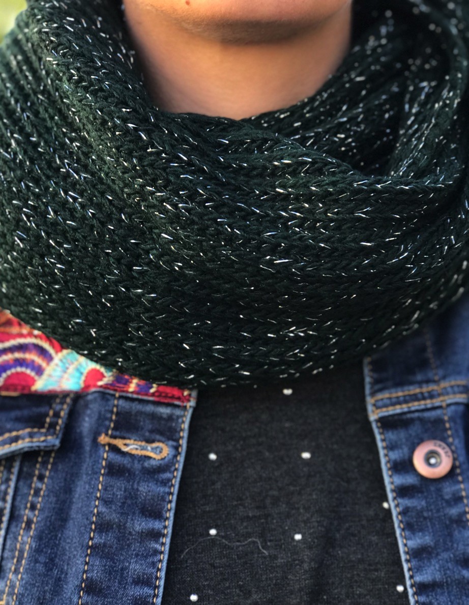 Snood - Tricoté avec lurex.