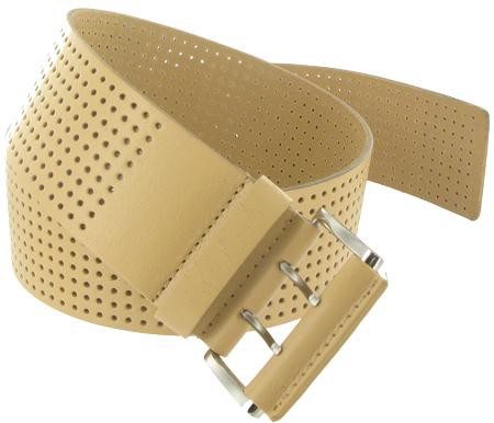 Ceinture Femme Cuir - Matière perforée