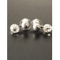 Boucles d'oreilles - Perle lisse et strass.
