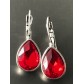 Earrings - Rhinestone drop charm.