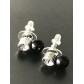 Boucles d'oreilles - Strass rond.