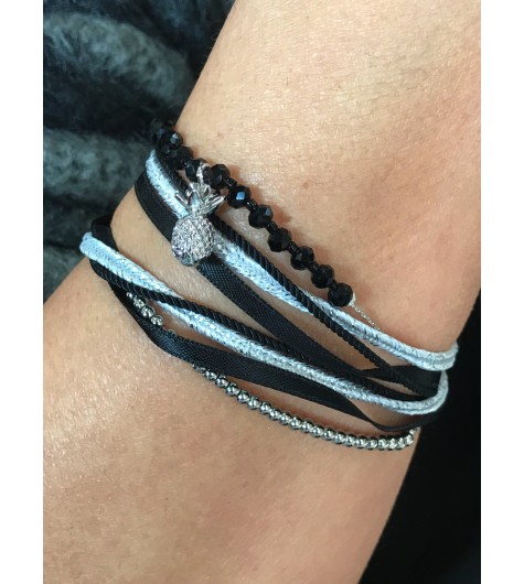 Bracelet aimant  - Multirangs divers ananas