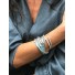 Bracelet aimant - Double tour multirangs perles boules/strass