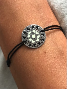 Bracelet éla - Rosace avec émail façon mosaique