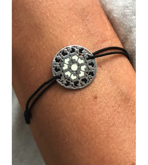 Bracelet éla - Rosace avec émail façon mosaique