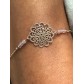 Bracelet - Filigree rose with beads.