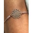 Bracelet - Rosace avec 3 perles sur les côtés + chaine fine