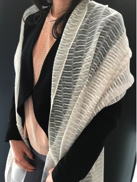 Stole - Plain color organza style.