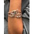 Bracelet aimant - Multirangs avec perles pyramides