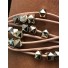 Bracelet aimant - Multirangs avec perles pyramides