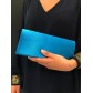 Clutch bag - Plain color satin look.
