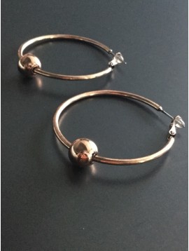 Earrings - Hoops with ball