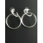 Earrings - Interlaced rings.