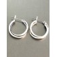 Earrings - Interlaced plain hoops.
