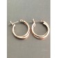 Earrings - Interlaced plain hoops.