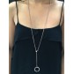 Long Necklace - Sliding chain with ring