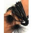 Bracelet aimant - Multirangs cordons et plumes