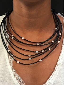 Necklace - Multicord with stars