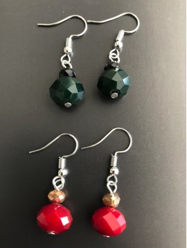 Earrings - Faceted beads