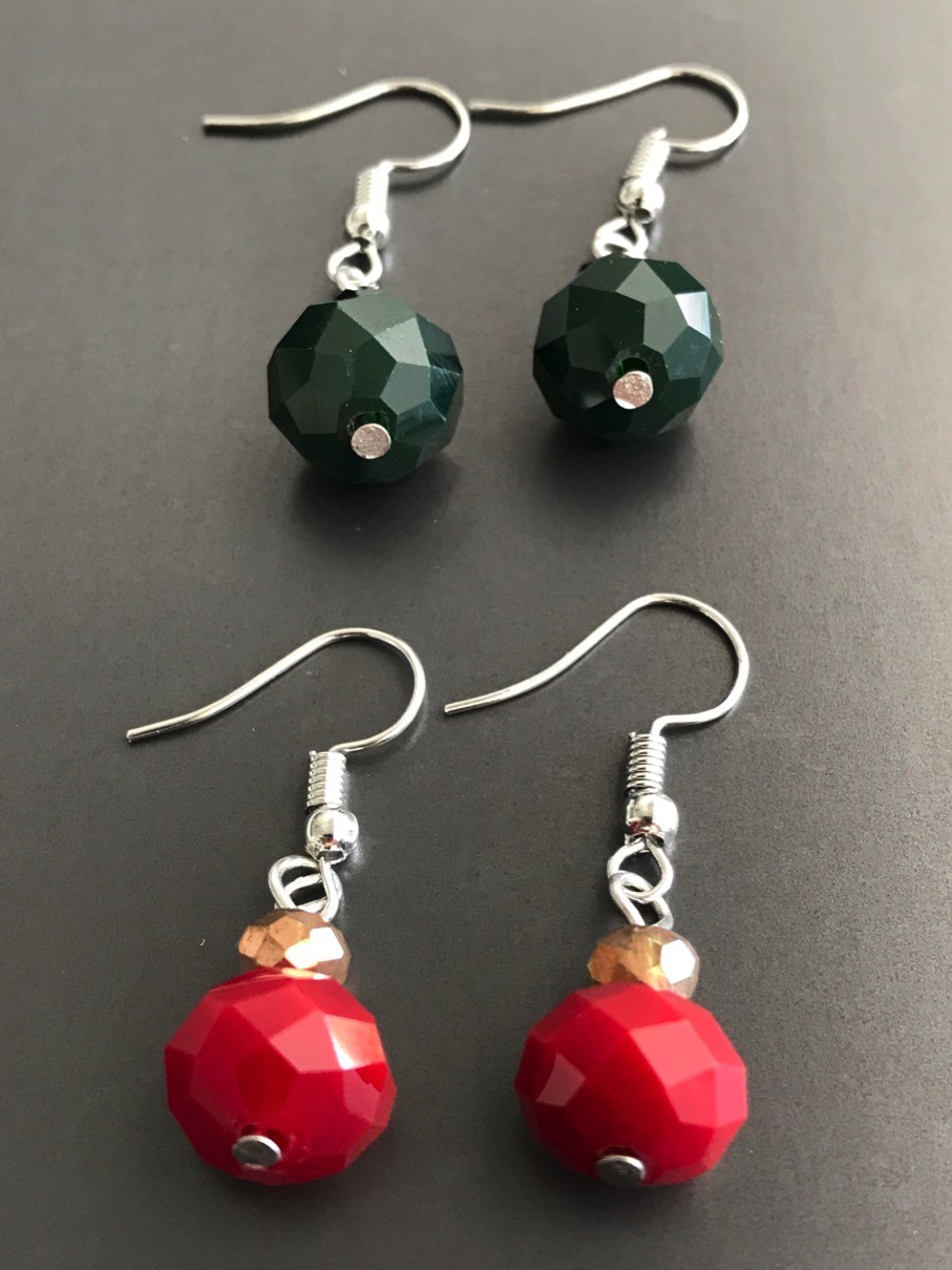 Boucles d'oreilles - Perles à facettes