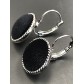 Earrings - Velvet button.