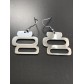 Stainless Steel Earrings - Rectangles.